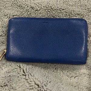 Furla Soft Leather Zip Around Large Wallet